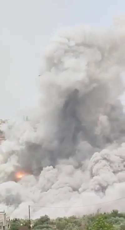 Ammunition depot in a civilian house in southern Lebanon that was bombed earlier today