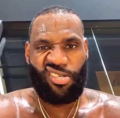 LeBron with the mean off-season LeShit #work #grindset #focused