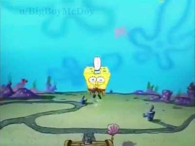 Spongebob hears the False God beckoning.