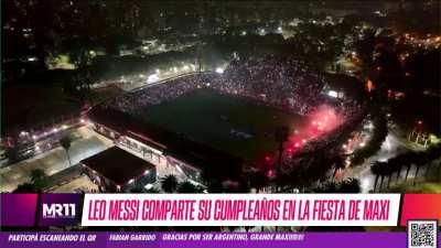Incredible atmosphere at the Coloso del Parque Marcelo Bielsa: Lionel Messi returns to Rosario and Newell's Old Boys for Maxi Rordriguez farewell match.