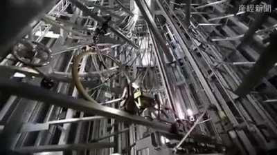 Underground bicycle parking, Japan. That’s insane!