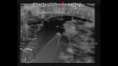 Several VT-40 kamikaze drones target Ukrainian infantry at night with the help of thermal cameras, January 31st 2024