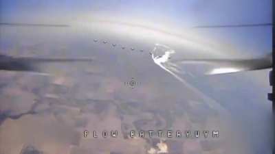 Ukrainian FPV drone hits another Russian reconnaissance drone.