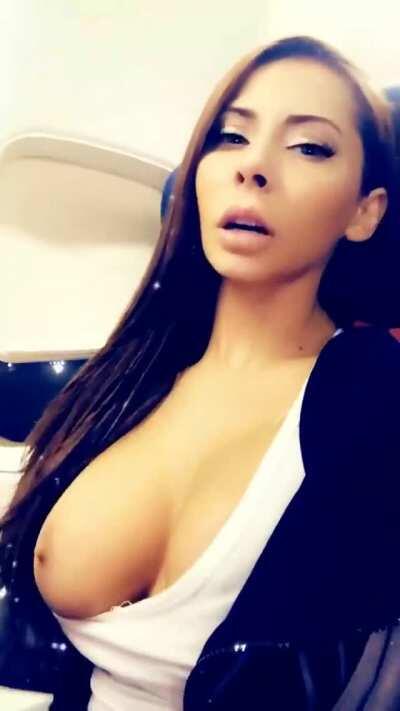 Tits Out On The Plane