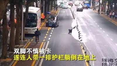 WCGW Hurdle a fence on the street