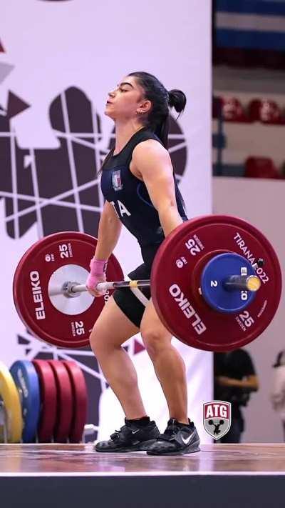 Italian weightlifter Giulia Imperio