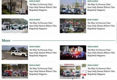 The Onion homepage right now