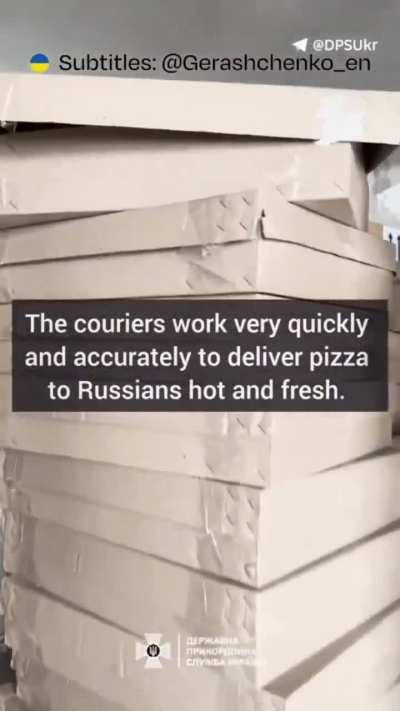 Border guards in Kherson have opened a pizza delivery service for the russians