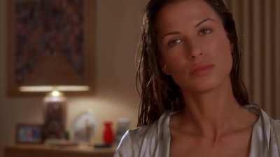 Rhona Mitra, who was the official live-action Lara Croft model earlier in her career, topless in &quot;Hollow Man&quot; (2000)