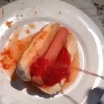 A nice bottle of ketchup for your hotdog