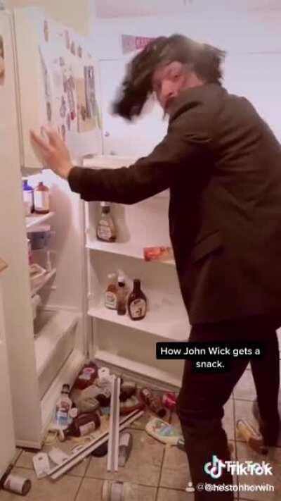 How John Wick gets a snack