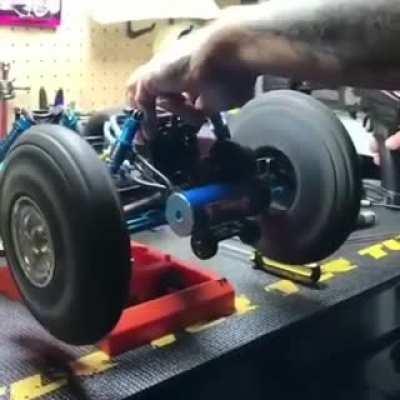 Tires ballooning when it spins fast