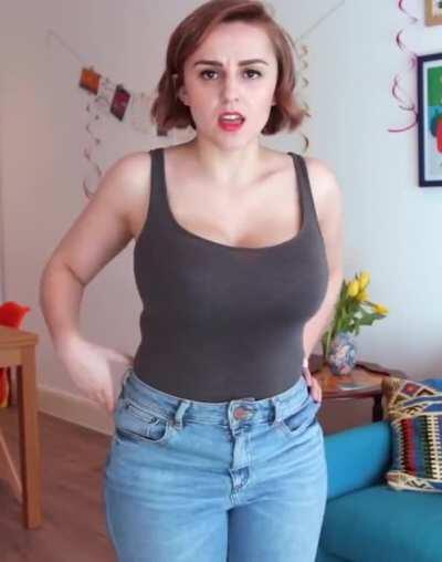 Hannah Witton - Grey Tank Top