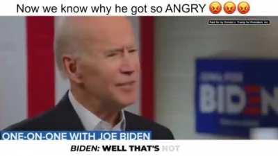 Now we know why Silent Joe got so angry!!