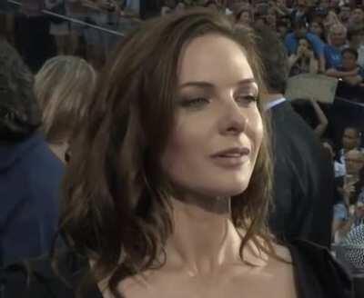 Rebecca Ferguson's lip bite