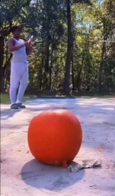 To break a pumpkin