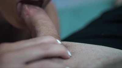 sensual blowjob leads to an oral creampie