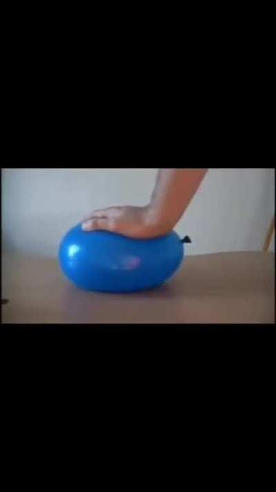 Experimento del globo inflable.