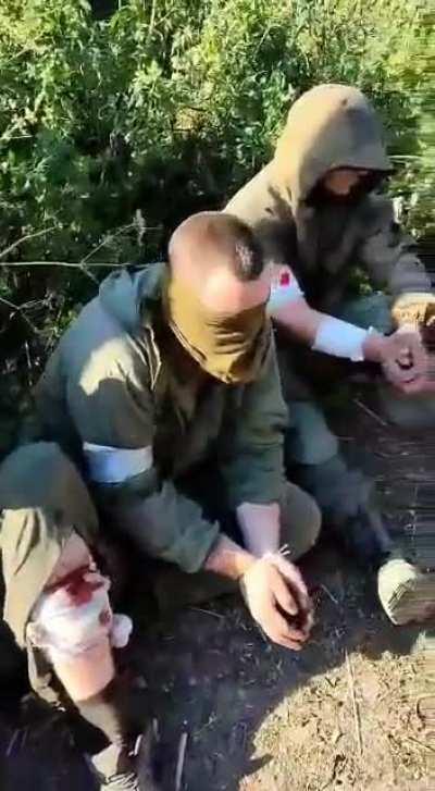 A new batch of Russian orc prisoners in Luhansk. 🤘🇺🇦