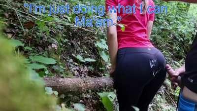 Your wife met a nice young man on her hike