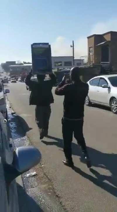 Guy in South Africa steals the front of an ATM