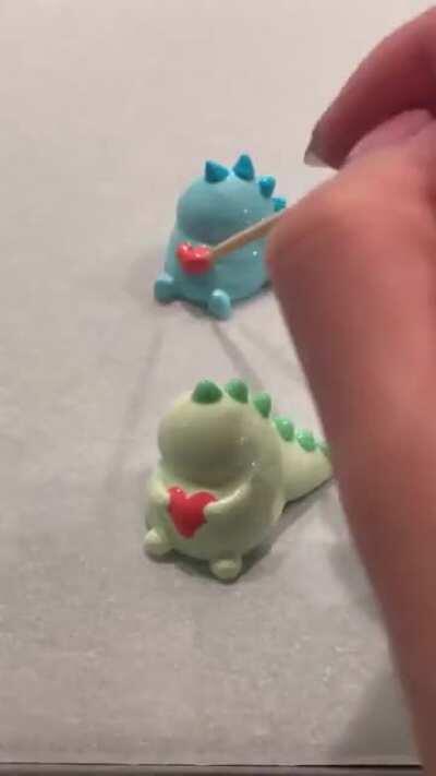 Perfectly shaped baby dinosaurs