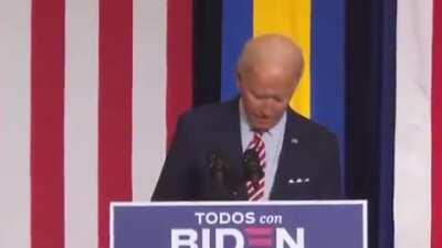 Joe Biden plays &quot;Despacito&quot; on his phone at a Hispanic heritage month event in Florida