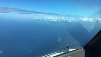 Time lapse I took of landing into Seychelles airport