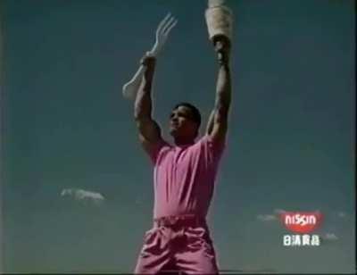 Arnold Schwarzenegger starring in Japanese TV commercials