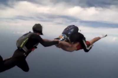 Skydiving without parachute