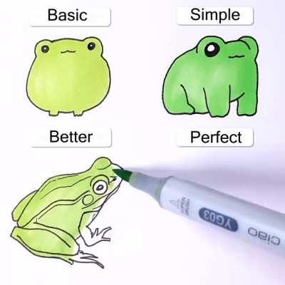 How to draw a frog (For SuSU) =P