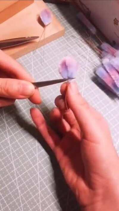 Thread can be made into flowers