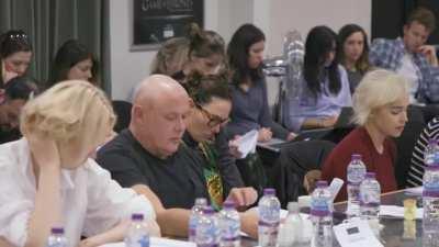 Conleth Hill’s reaction to his character’s death in the GOT Season 8 script reading.