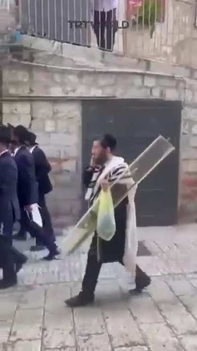 Ultra-Orthodox customary practice of spitting on Churches and Christians