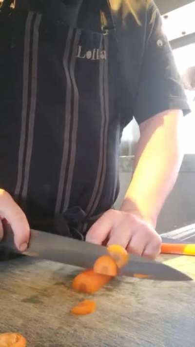 Sujihiki for chopping carrots? What in tarnation?