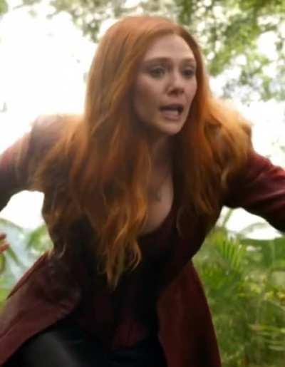 As Scarlet Witch in Avengers: Infinity War (2018)