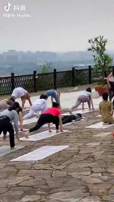 I strive to face everything in life with the attitude this lady had towards yoga