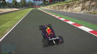 when you cannot play f1 23 (a lap of spa in gta 5 lol)