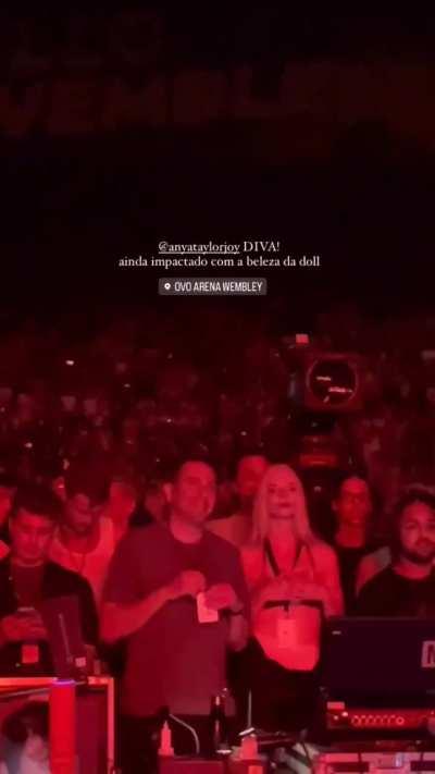 Anya and Cara at the Troye Sivan concert at Wembley Stadium in the UK today