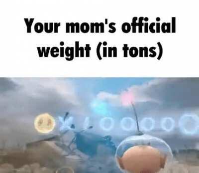 your mom so fat she stepped on the scale and it said one person please