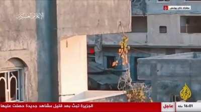 Footage from Al Jazeera shows Palestinian resistance fighters fighting IDF in Khan Yunis