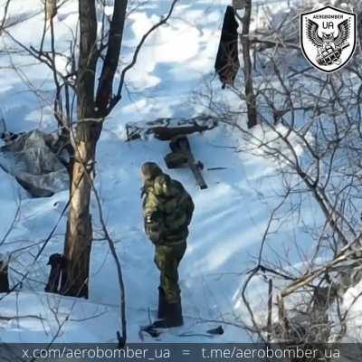 Russian Igla MANPAD destroyed by drone operator from the 30th Mechanized Brigade (Published on 24/Jan/2024)