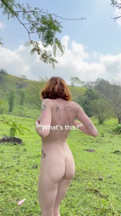 We’re a nudist family and I run around the family’s land like this