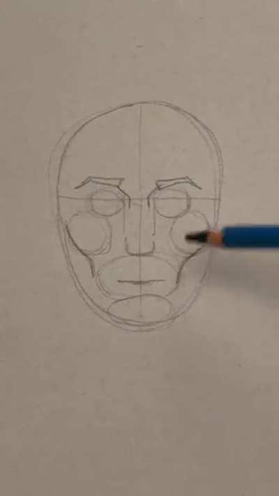 How to draw a face