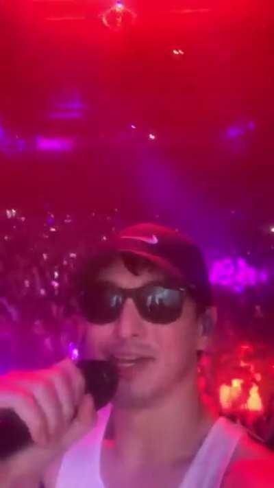 Joji took my phone on stage on gimme love lol