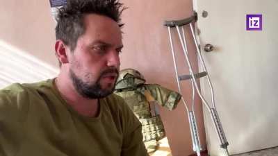 RU POV: Izvestia war correspondent Denis Kulaga was wounded near Chasovy Yar, despite the electronic warfare equipment on the quad bike, the drone was able to fly very close.