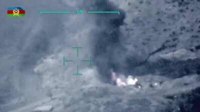 Azerbaijani TB-2 UCAV strikes on Armenian trucks, air defense, tanks and other positions 28.09.2020