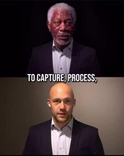 Man using deepfake technology to recreate Morgan Freeman’s impression