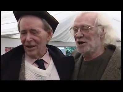 Richard Harris and Peter O'Toole out together for the Henineken Cup Final in 2000