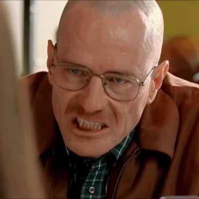 Walter White in Breaking Bad Saying ‘Fuck You’